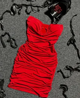 لباس زنانه پیراهن تونیک دکلته مجلسی فانتزی کاپدار فری سایز کد 066