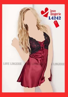 لباس خواب زنانه ساتن کد 4242