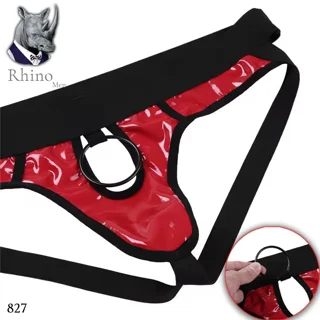 لباسزیر مردانه شورت فانتزی آقایان چرم حلقه ای کد 827