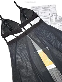 لباسخواب زنانه پیراهن فانتزی عروسکی حریر لاتکس  کد 291