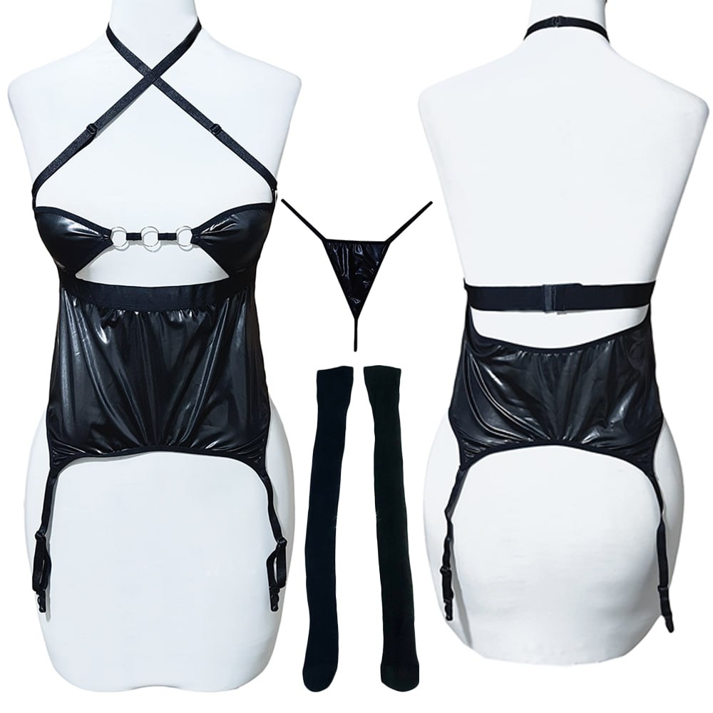 بادی زنانه فانتزی جورابدار فری سایز کد 0172