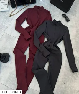 سرهمی زنانه یکسره زيپ دار کبریتی آستین شصتی کد 60703