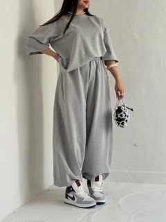ست تیشرت شلوار لش زنانه دخترانه تینیجری