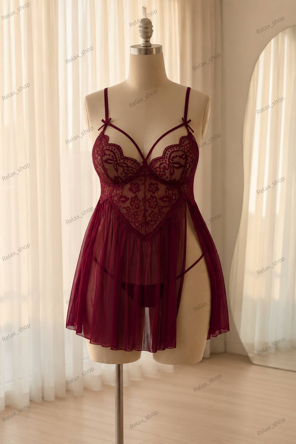 لباسخواب فانتزی سایز بزرگ بیگسایز کد 100347