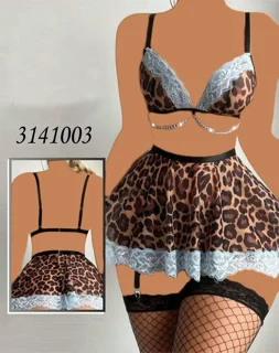 لباس زیر زنانه پلنگی کد 3141003 یا 7033