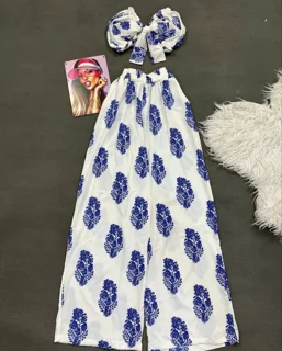 ست نیمتنه شلوار زنانه فانتزی گره ای