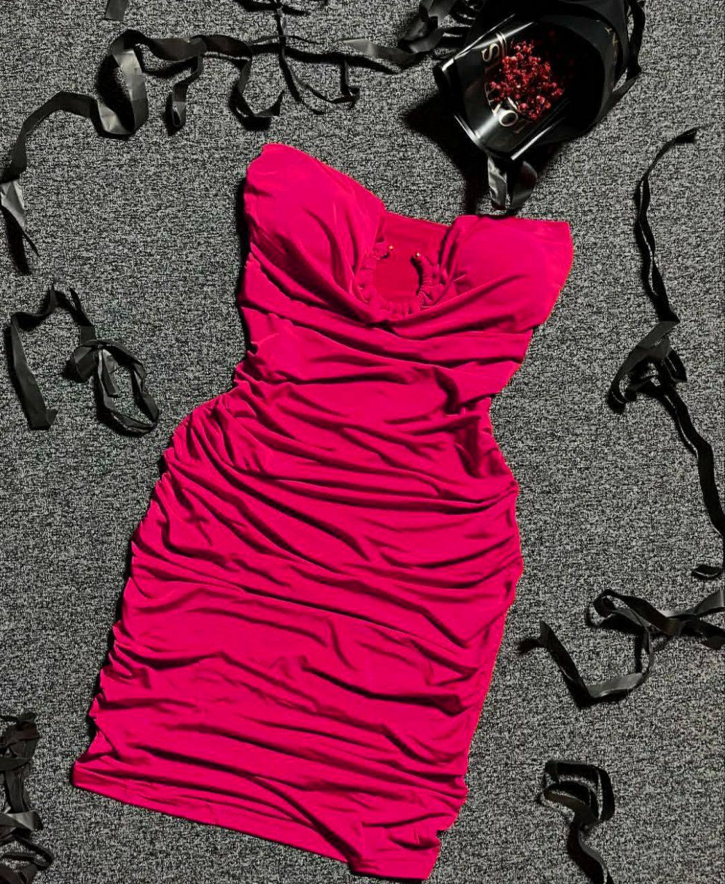 لباس زنانه مجلسی فانتزی کاپدار دکلته کد 066