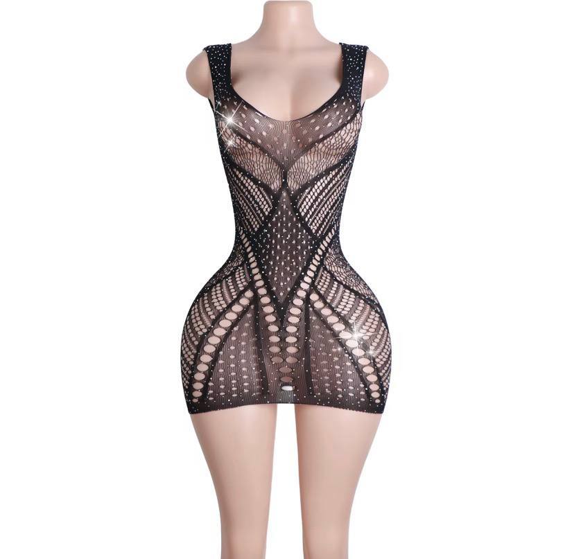 بادی زنانه فانتزی نگین دار